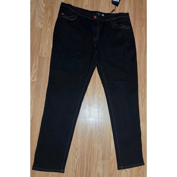 Vex Collection Women Jeans Size 46 Black New With Tag - Picture 1 of 9